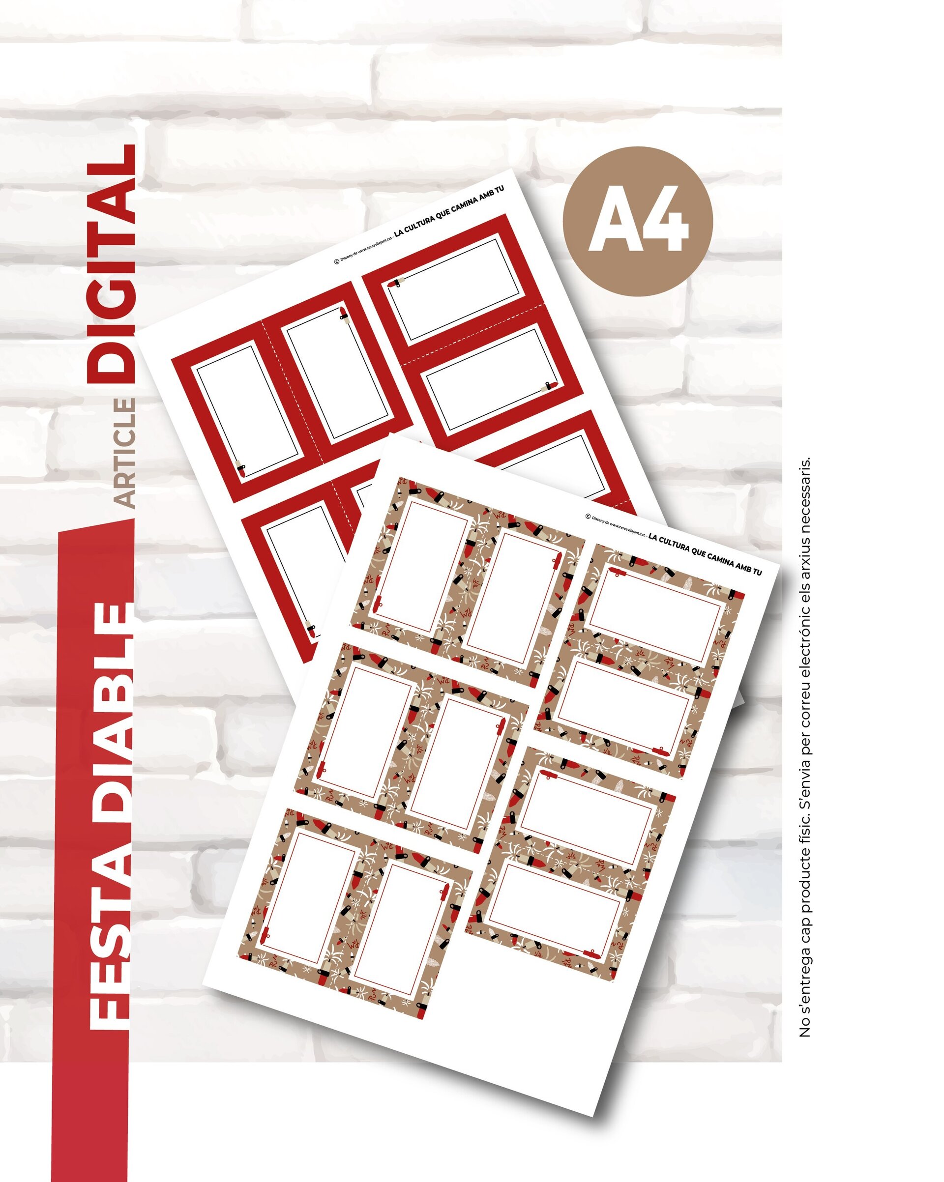 Mini cartells "Menjar" · Festa Diable - 5