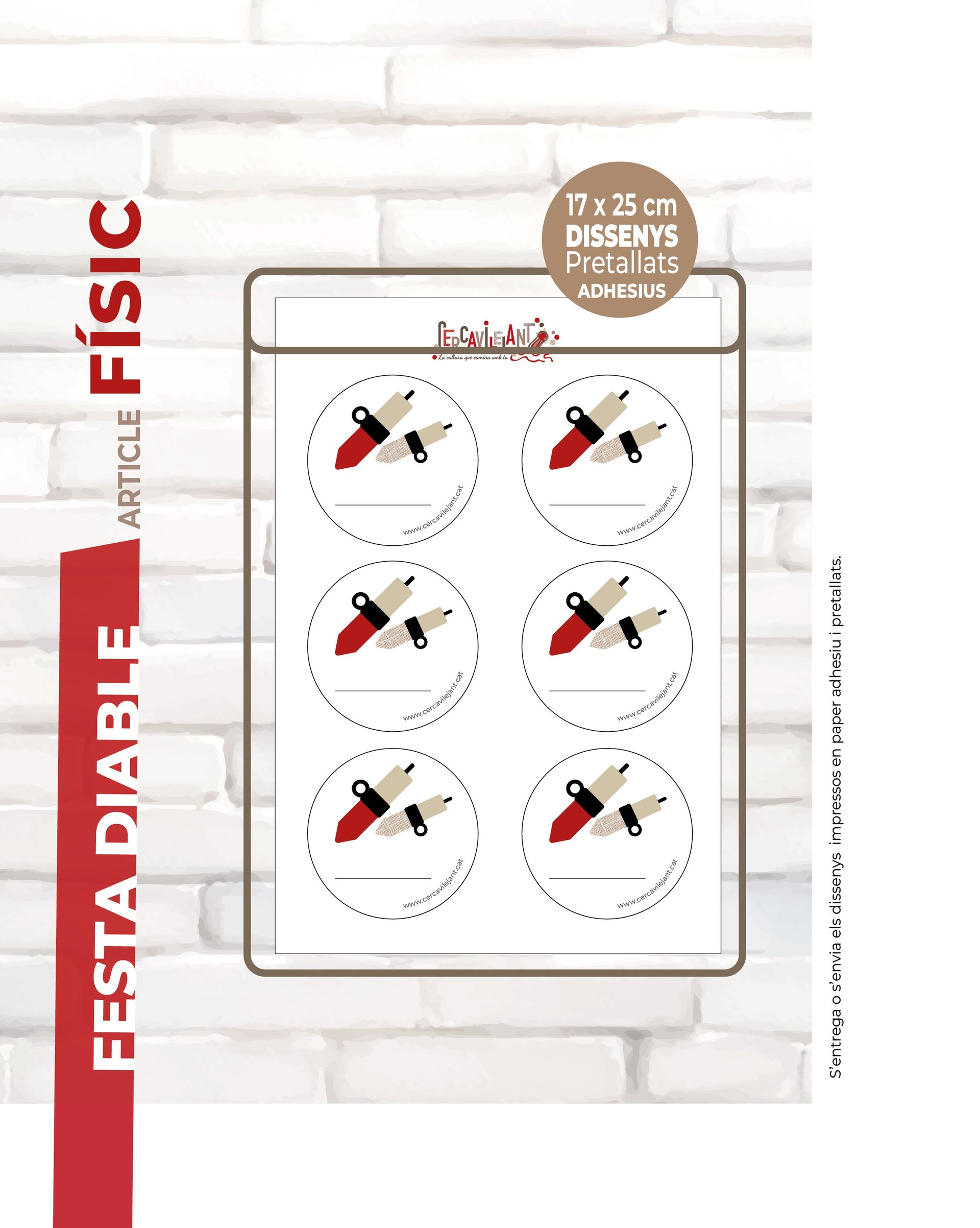 Etiqueta adhesiva · Festa Diable - 4