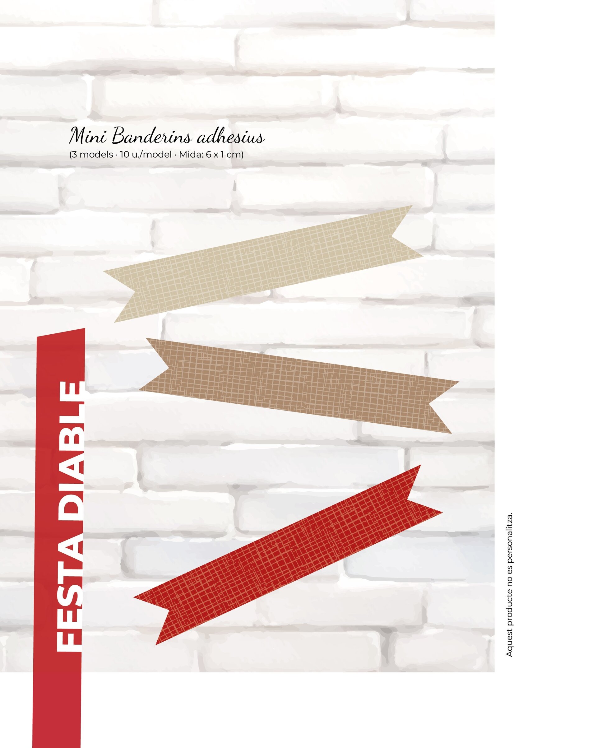 Mini banderins adhesius · Festa Diable - 2