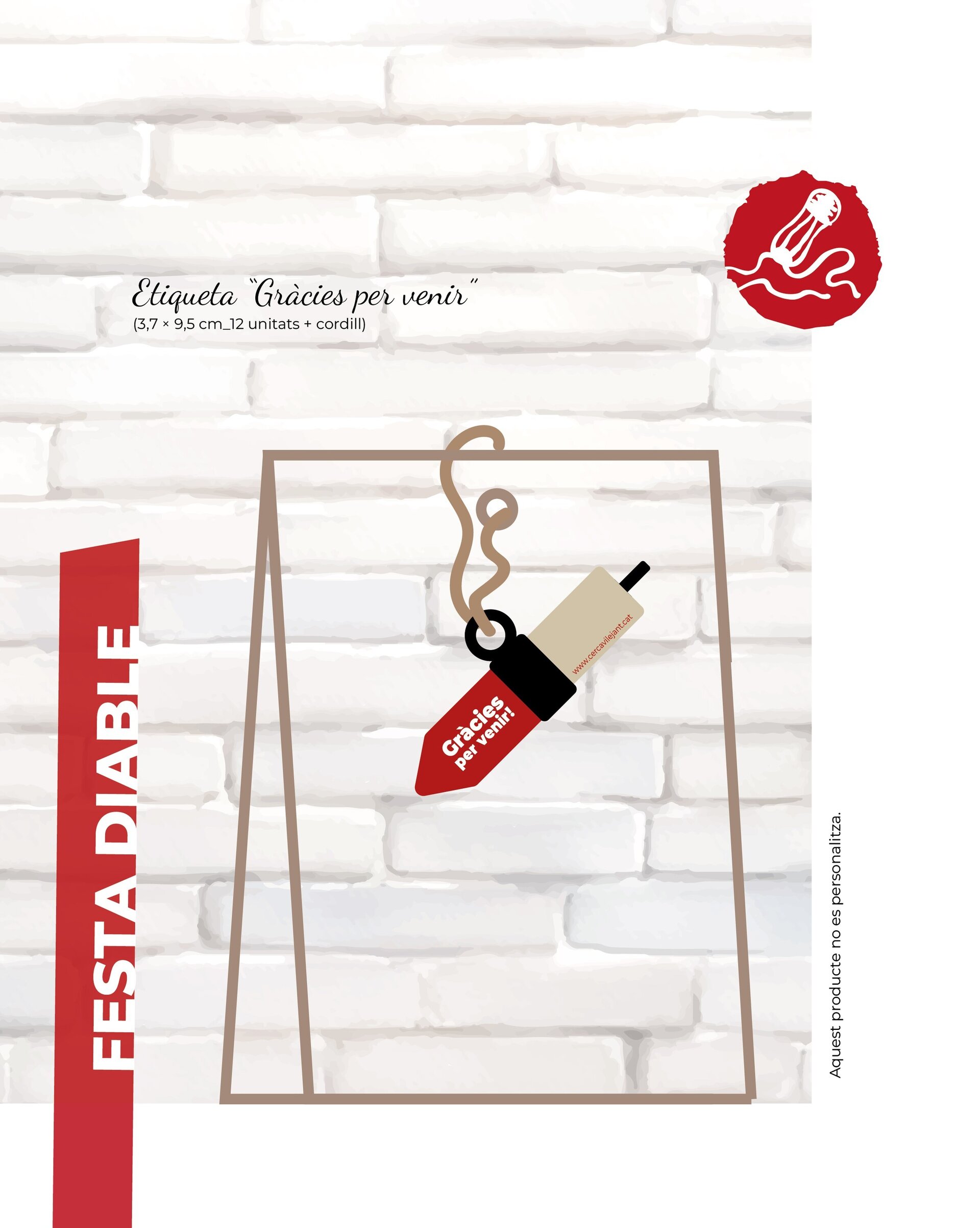 Etiquetes “Gràcies per venir!” · Festa Diable - 2