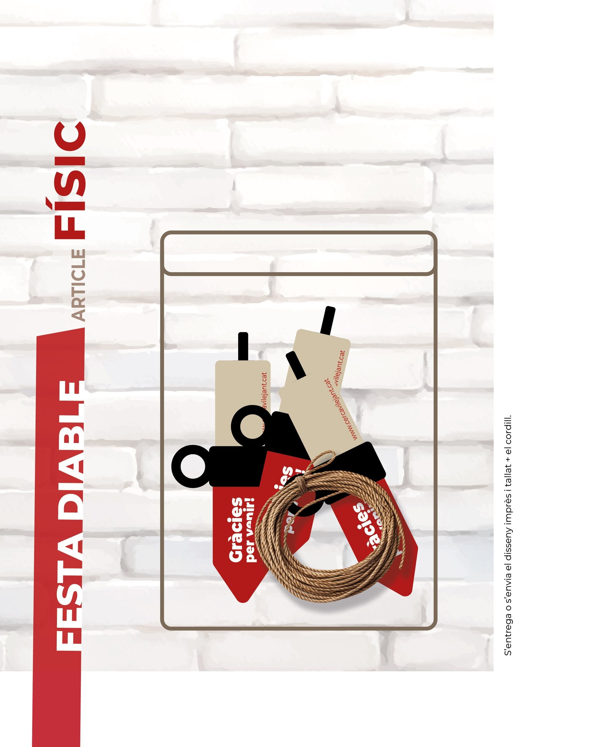 Etiquetes “Gràcies per venir!” · Festa Diable - 4