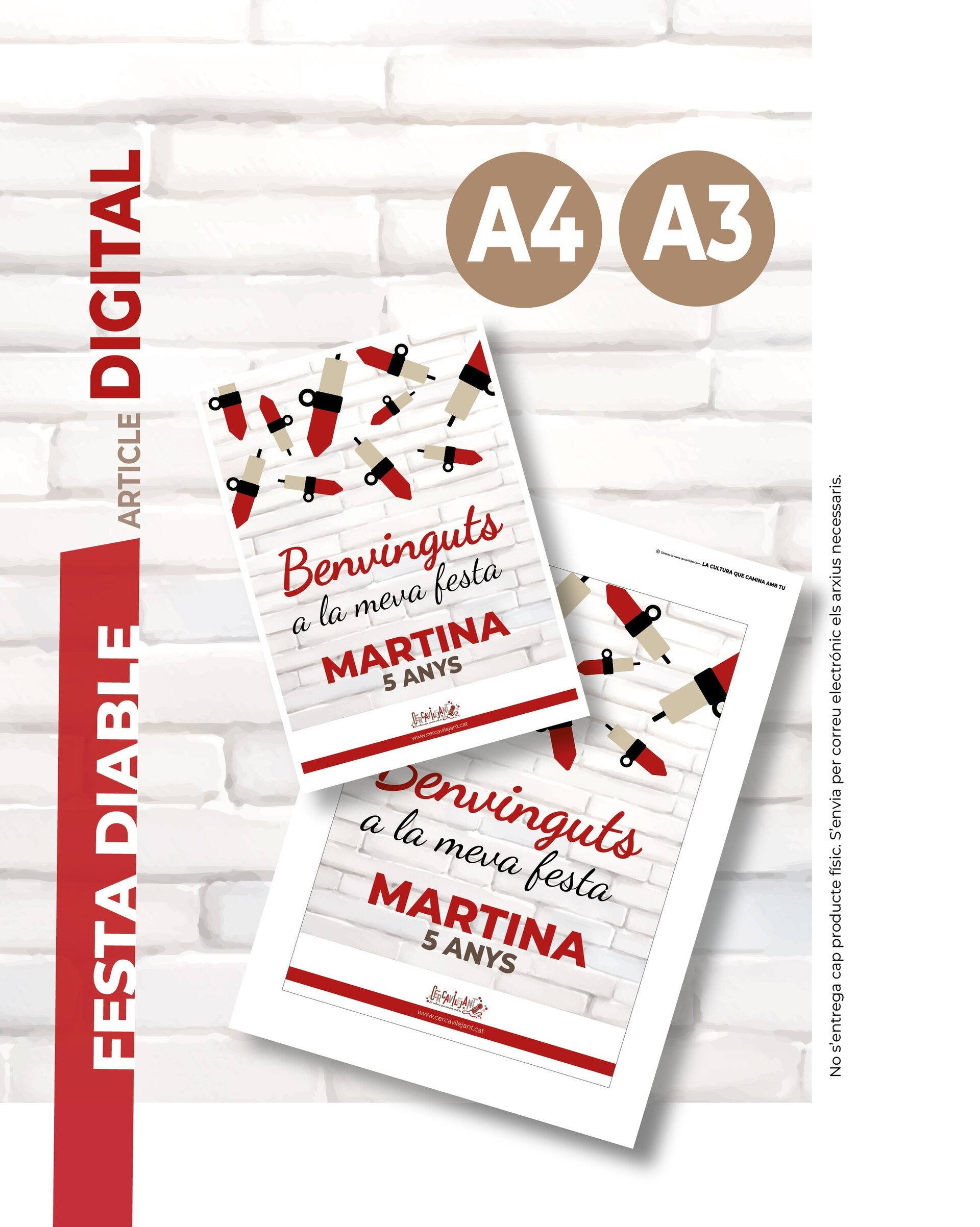 Cartell Benvinguda · Festa Diable · Personalitzat - 3