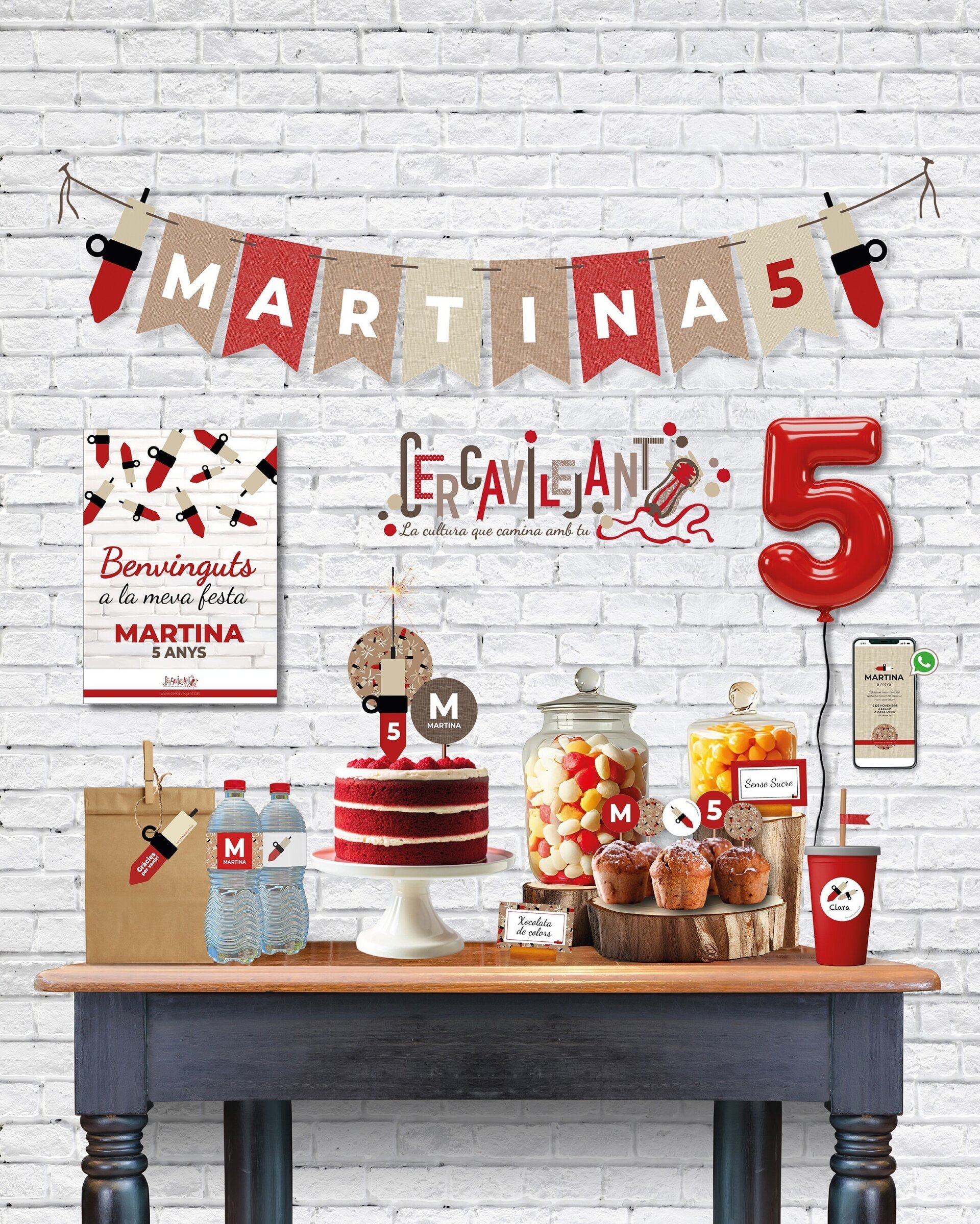 Pack Complet Festa Diable · Decoració infantil personalitzada - 2