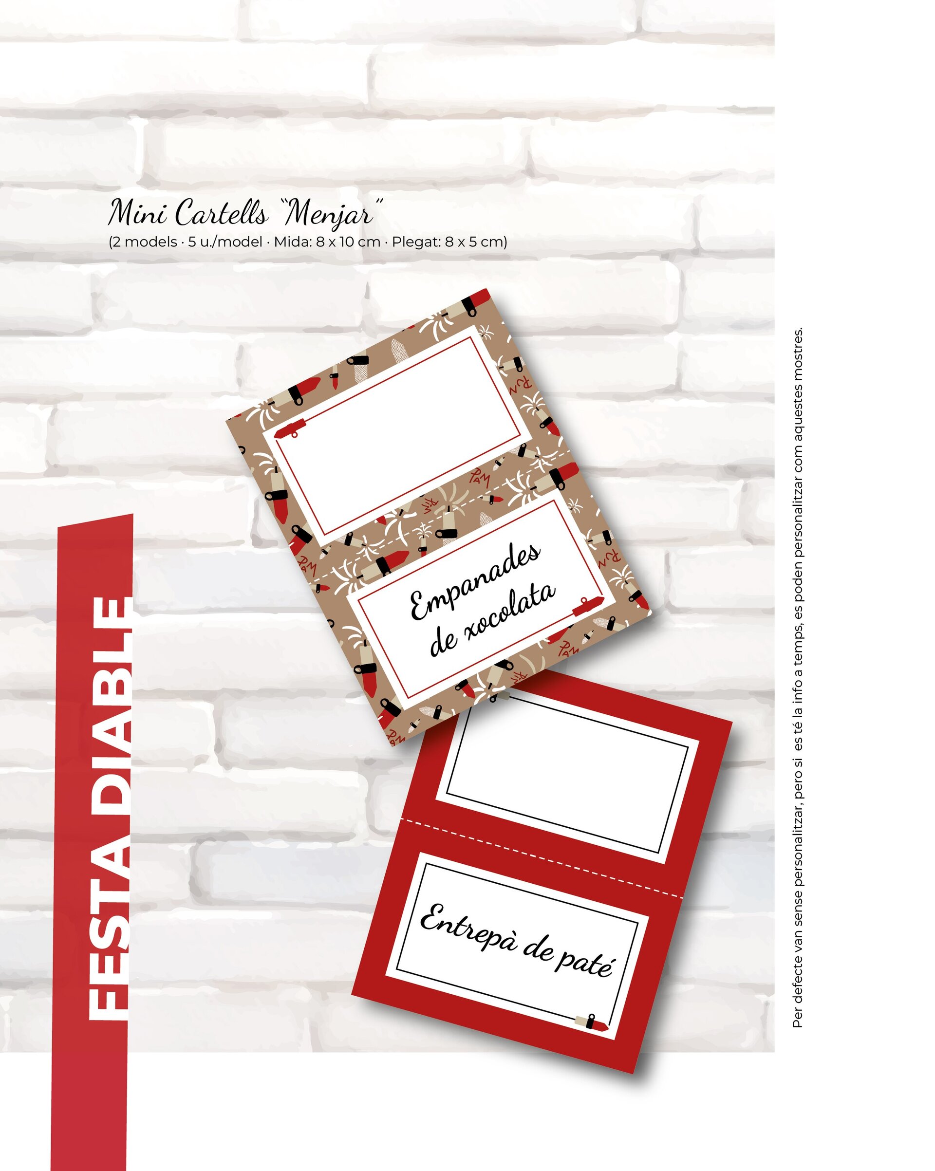 Mini cartells "Menjar" · Festa Diable - 4
